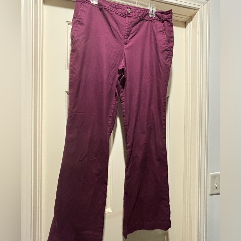 Burgundy Banana Republic sz 14 pants Martin Fit